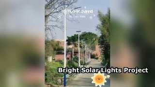 Solar Street Light Project Success