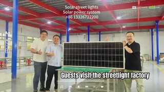 Malaysian customers who have repurchased our streetlights multiple times visited the factory!