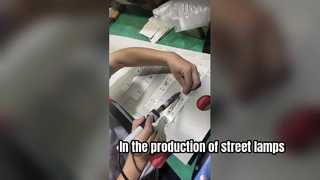 In the production of street lamps
