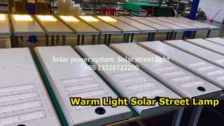 Warm Light Solar Street Lamp